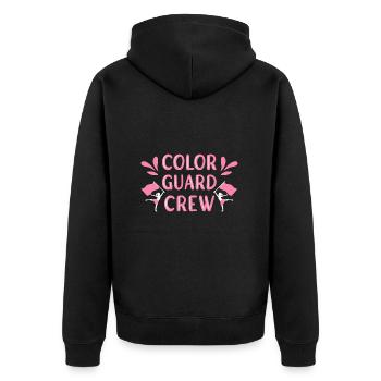 Color Guard - Unisex Premium Bio Zip Hoodie - Schwarz - Hinten - Nico (187cm)