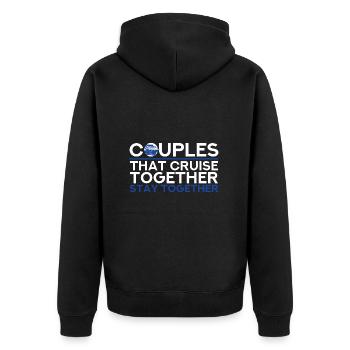 Cruise Cruise Ship - Unisex Premium Organic Zip Hoodie - black - Back - Nico (187cm)