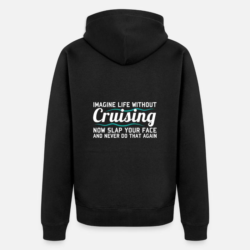 Bateau de croisière - Veste à capuche bio Premium Unisexe - noir