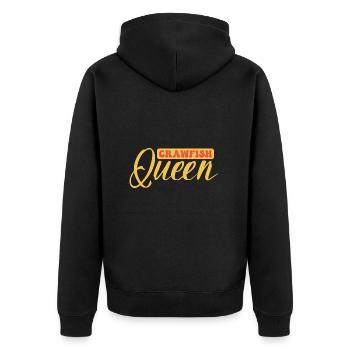 Langusten Languste - Unisex Premium Bio Zip Hoodie - Schwarz - Hinten - Nico (187cm)