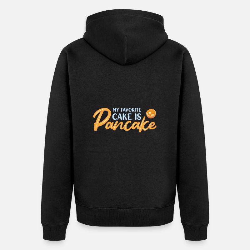 Pfannkuchen - Unisex Premium Bio Zip Hoodie - Schwarz