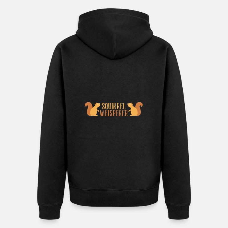 Écureuil - Veste à capuche bio Premium Unisexe - noir