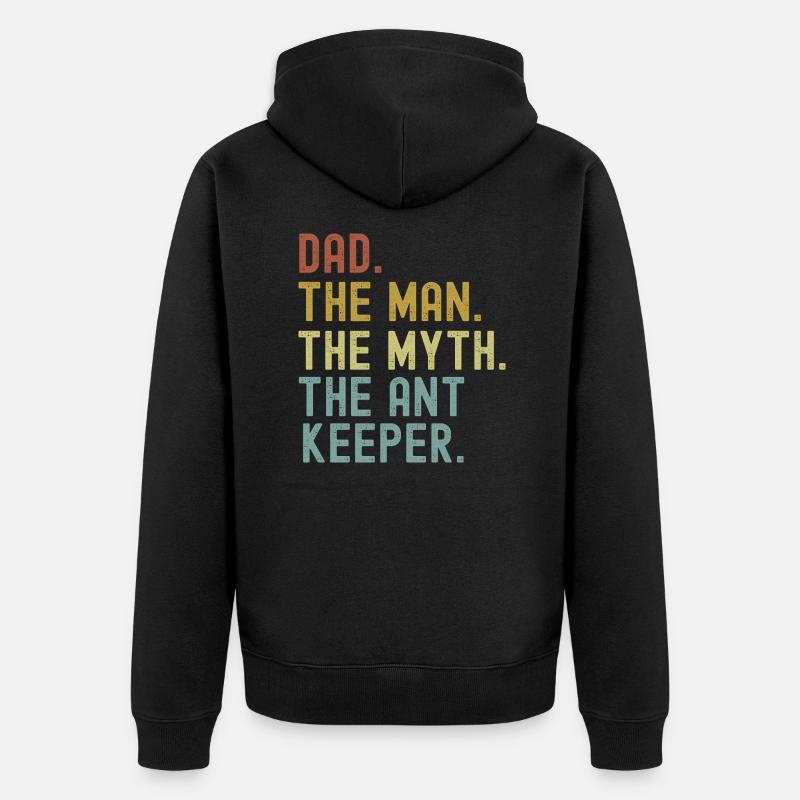 Fourmi - Veste à capuche bio Premium Unisexe - noir