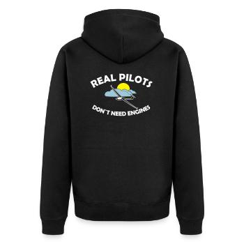 véritable planeur pilote planeur planeur planeur planeur - Veste à capuche bio Premium Unisexe - noir - Dos - Nico (187cm)