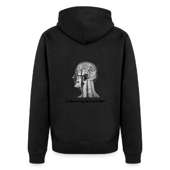 c’est incurable... Dicton bavarois - Veste à capuche bio Premium Unisexe - noir - Dos - Nico (187cm)