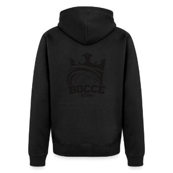 Le roi de la pétanque dit la boule de pétanque avec Jack Bocci Game - Veste à capuche bio Premium Unisexe - noir - Dos - Nico (187cm)