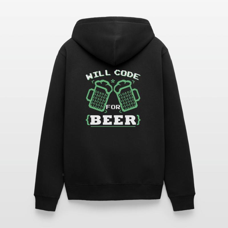 Funny Programming Coder Programmer Coder Coding Unisex Premium Organic Zip Hoodie