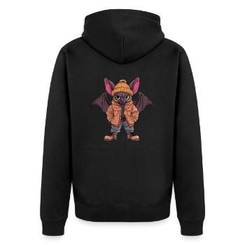 Bat Mode Hiver - Veste à capuche bio Premium Unisexe - noir - Dos - Nico (187cm)