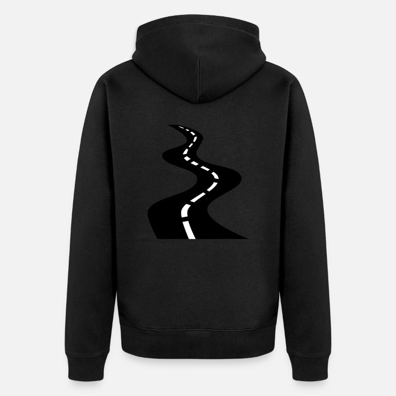 STRAßE - Veste à capuche bio Premium Unisexe - noir