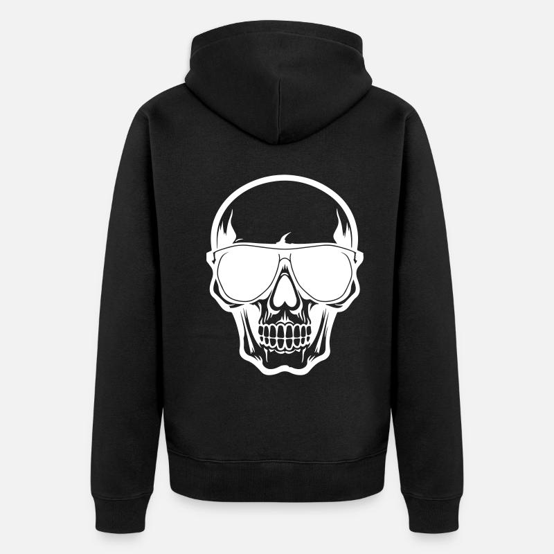 Skull Cool - Veste à capuche bio Premium Unisexe - noir