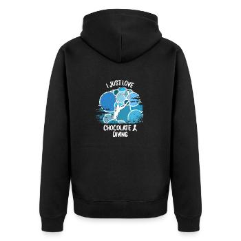Plongeurs Plongée sous-marine Plongée sous-marine Plongée sous-marine - Veste à capuche bio Premium Unisexe - noir - Dos - Nico (187cm)