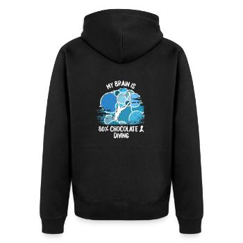 Plongeurs Plongée sous-marine Plongée sous-marine Plongée sous-marine - Veste à capuche bio Premium Unisexe - noir - Dos - Nico (187cm)