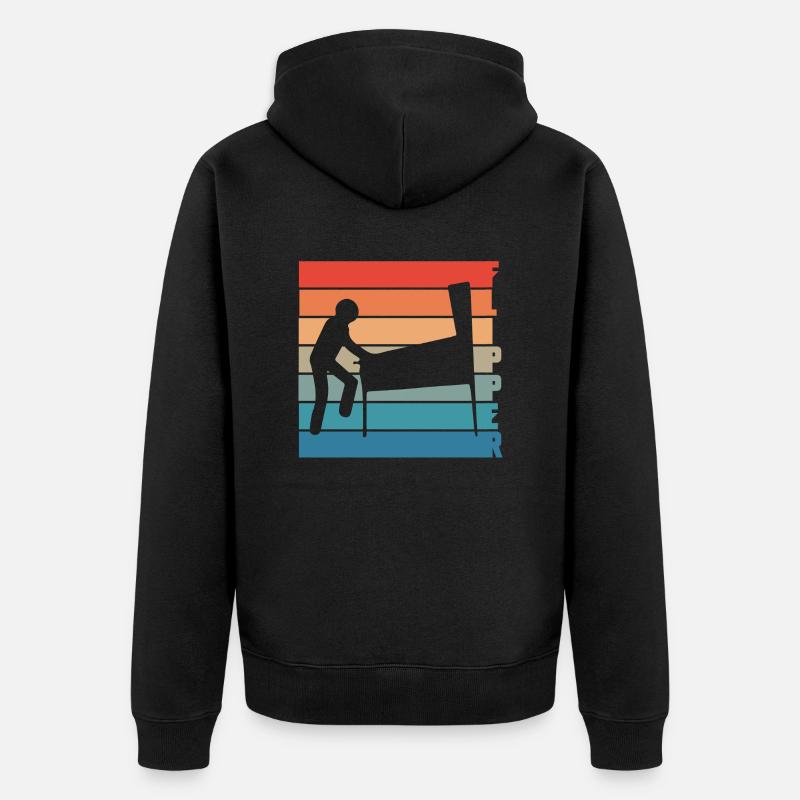 flipper - Veste à capuche bio Premium Unisexe - noir