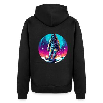 Snowboard ou ski puis après-ski - Veste à capuche bio Premium Unisexe - noir - Dos - Nico (187cm)
