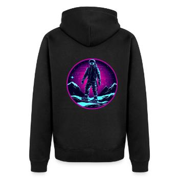 Snowboard ou ski puis après-ski - Veste à capuche bio Premium Unisexe - noir - Dos - Nico (187cm)