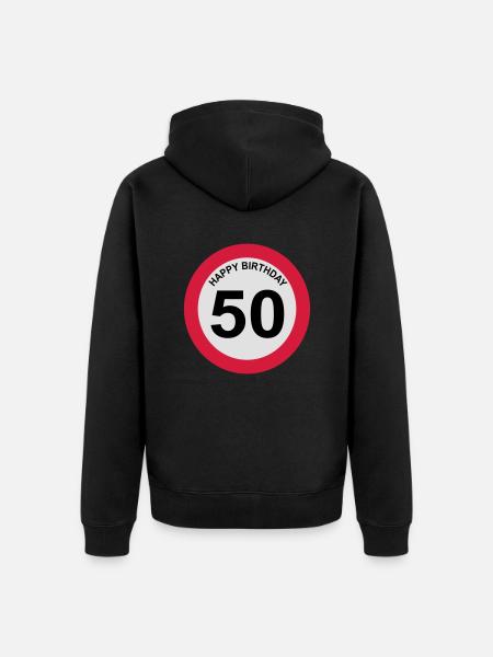 50 - Veste à capuche bio Premium Unisexe - noir