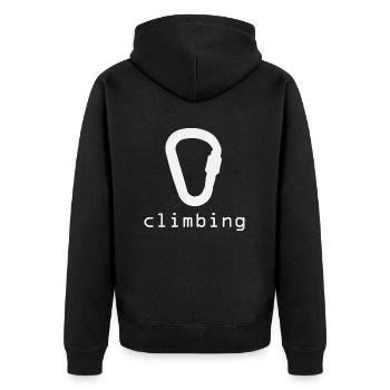 Escalade - Veste à capuche bio Premium Unisexe - noir - Dos - Nico (187cm)