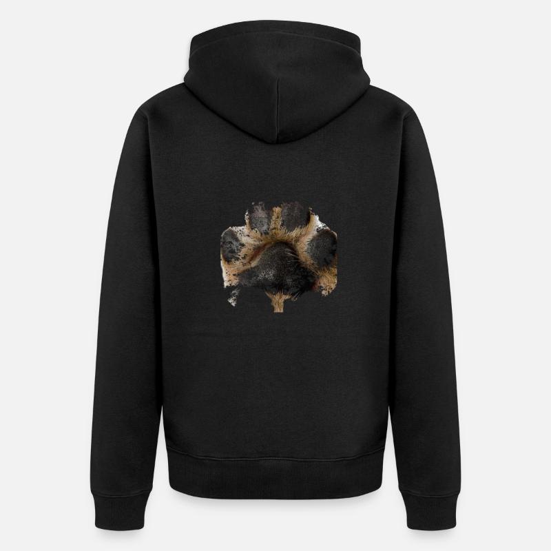 baum des lebens - Unisex Premium Bio Zip Hoodie - Schwarz