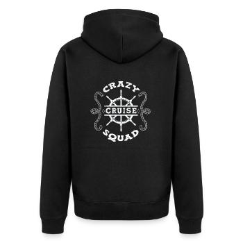 Cruise Friends Cruise Ship - Unisex Premium Organic Zip Hoodie - black - Back - Nico (187cm)