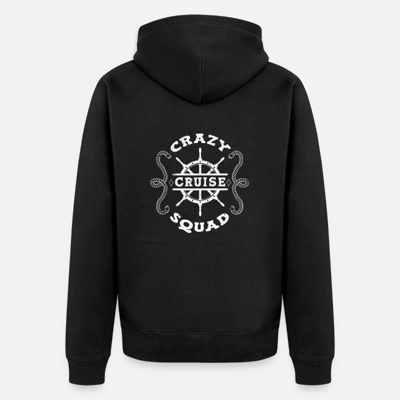 Croisière Amis Bateau de croisière - Veste à capuche bio Premium Unisexe - noir