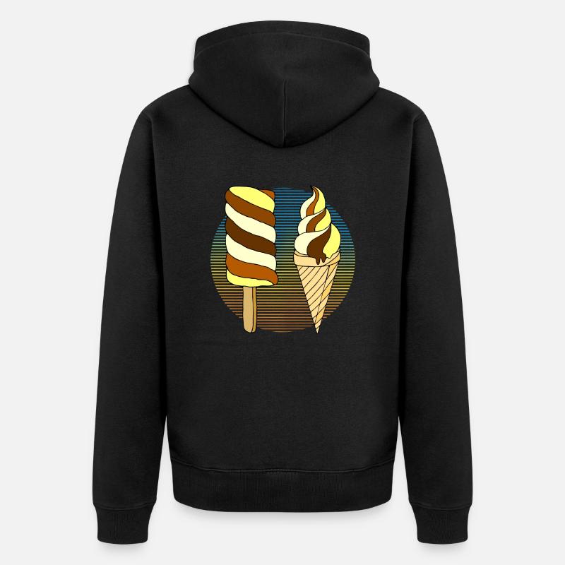 Glace - Veste à capuche bio Premium Unisexe - noir