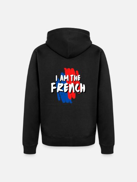 ICH BIN DER FRANZOSE - Unisex Premium Bio Zip Hoodie - Schwarz