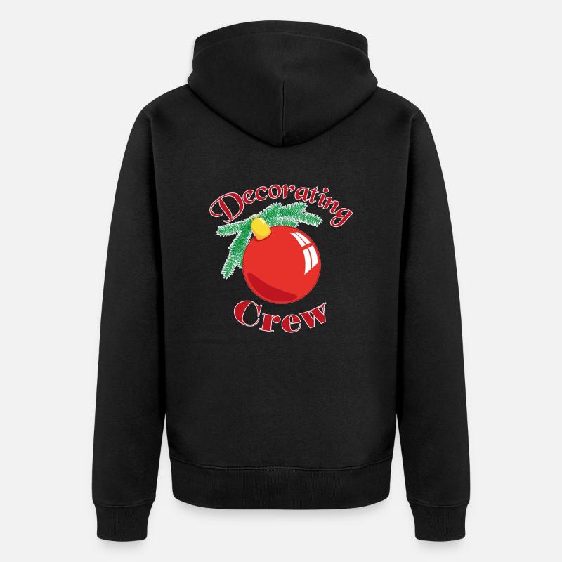 Decorating crew - Unisex Premium Organic Zip Hoodie - black