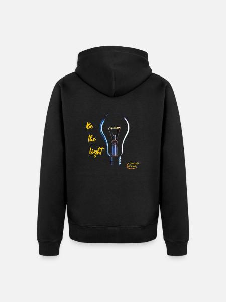 98 - Be the light - Veste à capuche bio Premium Unisexe - noir