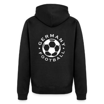 Fußball Football - Veste à capuche bio Premium Unisexe - noir - Dos - Nico (187cm)