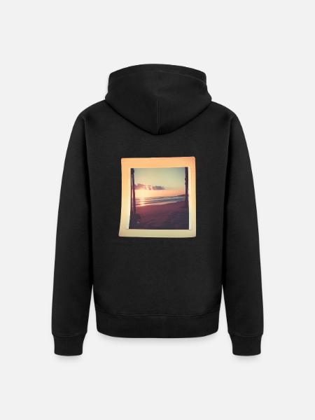 Retro Memories - Unisex Premium Organic Zip Hoodie - black