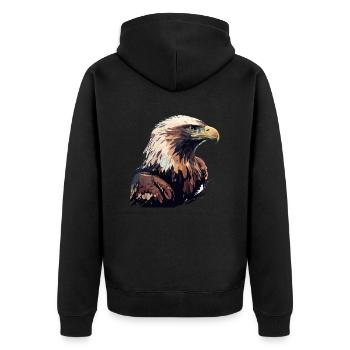 Aigle royal - Veste à capuche bio Premium Unisexe - noir - Dos - Nico (187cm)