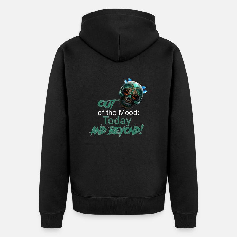 Zero Mood: Aujourd’hui et au-delà! - Veste à capuche bio Premium Unisexe - noir