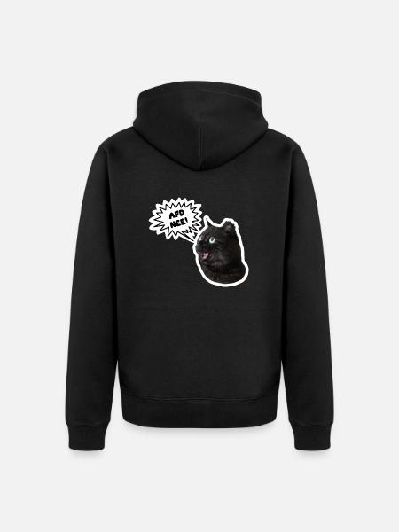 AFD Nee! - Unisex Premium Bio Zip Hoodie - Schwarz