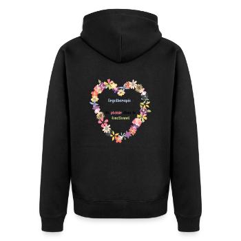 Du plaisir dans le fonctionnel - Veste à capuche bio Premium Unisexe - noir - Dos - Nico (187cm)