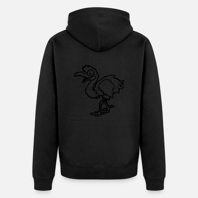 Strauss Bande dessinée - Veste à capuche bio Premium Unisexe - noir