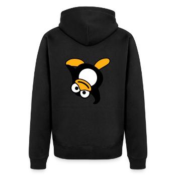 Pingouin Breakdance Danse Poirier Fête DJ Musique - Veste à capuche bio Premium Unisexe - noir - Dos - Nico (187cm)