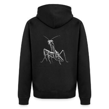 Mante - Veste à capuche bio Premium Unisexe - noir - Dos - Nico (187cm)