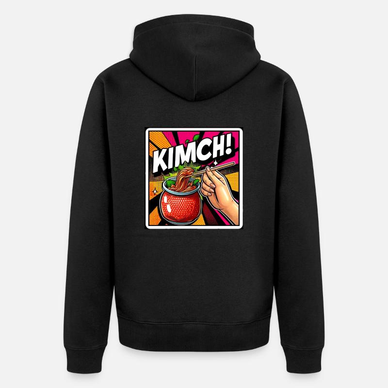 KKIIMMCCHHII - Unisex Premium Bio Zip Hoodie - Schwarz