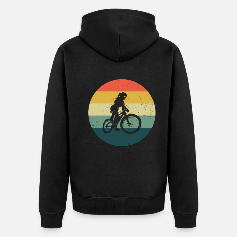 VTT Cyclisme Cyclisme Cyclisme - Veste à capuche bio Premium Unisexe - noir