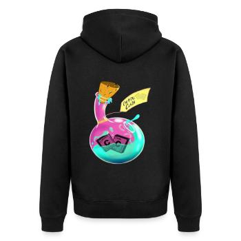Affrontement chimique - Veste à capuche bio Premium Unisexe - noir - Dos - Nico (187cm)