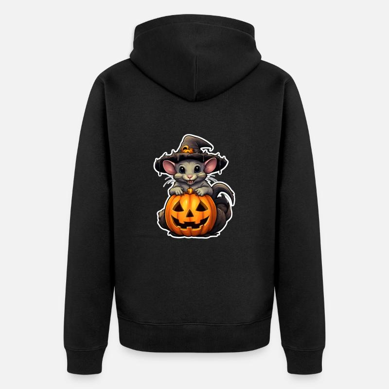 Halloween - Veste à capuche bio Premium Unisexe - noir