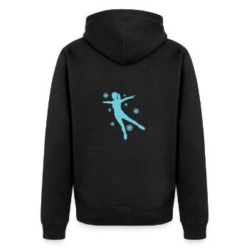 Patinage artistique Patinage sur glace Patinoire - Veste à capuche bio Premium Unisexe - noir - Dos - Nico (187cm)