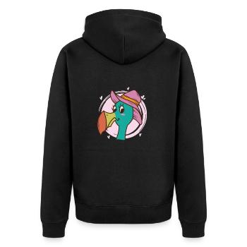 joli oiseau dodo coccinelle de l’île Maurice - Veste à capuche bio Premium Unisexe - noir - Dos - Nico (187cm)