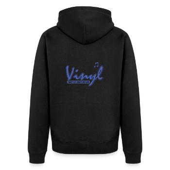 Vinyl That's It. That's my Life Record - Unisex Premium Organic Zip Hoodie - black - Back - Nico (187cm)