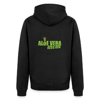 Aloe Vera Mom Médicinal Médecine des plantes cosmétiques - Veste à capuche bio Premium Unisexe - noir - Dos - Nico (187cm)