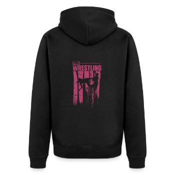 Pro Wrestling Show Ring de combat - Veste à capuche bio Premium Unisexe - noir - Dos - Nico (187cm)