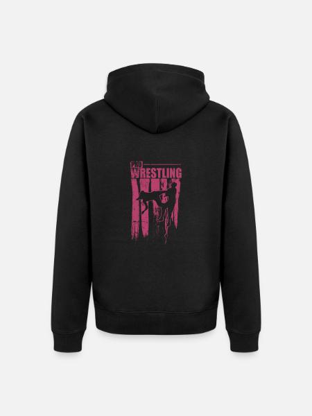 Pro Wrestling Showkampf Ring - Unisex Premium Bio Zip Hoodie - Schwarz