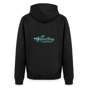 Pro Wrestling C’est ça, c’est ma vie - Veste à capuche bio Premium Unisexe - noir - Dos - Nico (187cm)