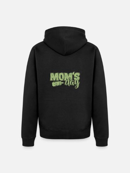 Mom's Day Mami Mutter - Unisex Premium Bio Zip Hoodie - Schwarz