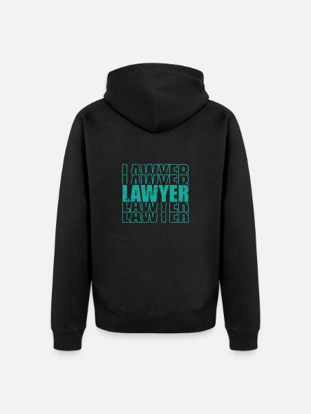 Lawyer Profession Jurist - Unisex Premium Organic Zip Hoodie - black